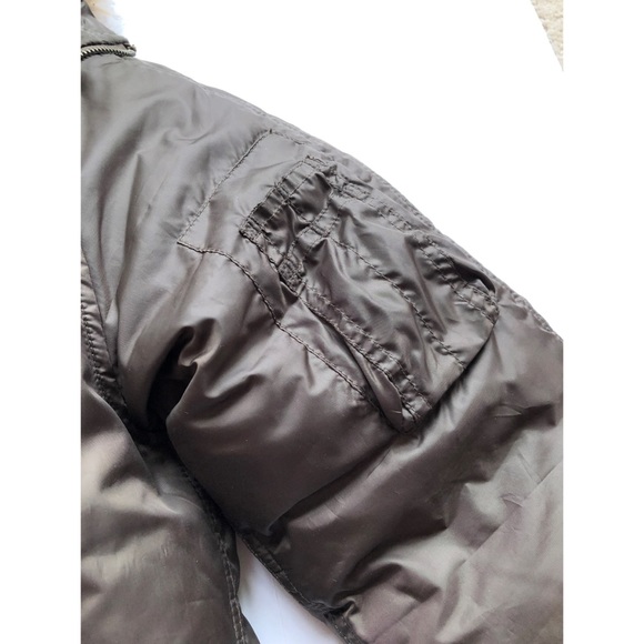 Ralph Lauren Polo Jeans Brown Puffer Coat, Size Small - Picture 9 of 10